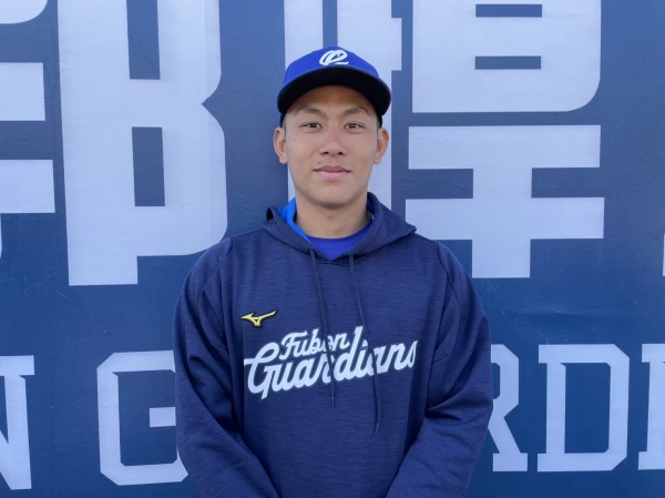 富邦悍將捕手戴培峰。吳敏欣攝