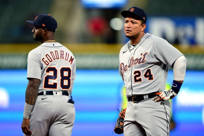 「胖卡」卡布雷拉(Miguel Cabrera,右)是這次經典賽委內瑞拉的隊長。法新社