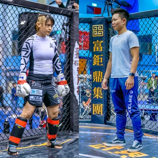 職業MMA選手吳巧貞(左)對上泰拳女坦克蔡育瑄將進行混合搏擊與MMA規則的對戰。WODT提供