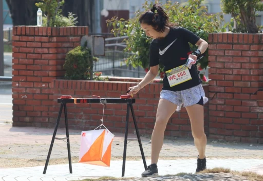 陳怡芳衝到終點,她沒想到會拿冠軍。大會提供