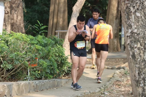 嘉義公園的地形對參賽者是一大考驗。大會提供