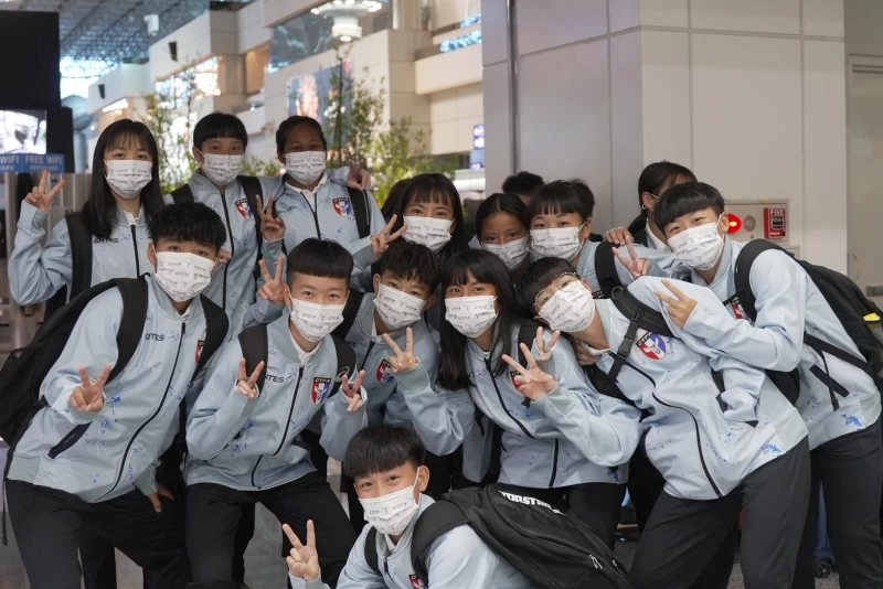 中華U20女足隊出征泰國亞洲盃資格賽。（中華足協提供）
