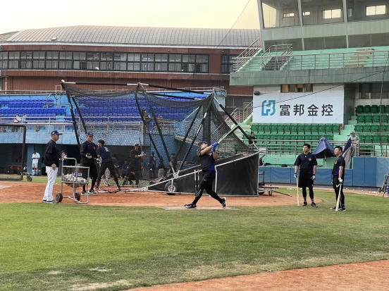 中華隊最後官方練習日備戰經典賽。吳敏欣攝