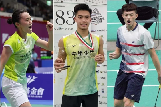 中租許玟琪(左起)、李佳豪和林俊易都在首輪過關。合成照片