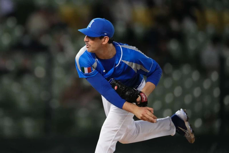 義大利先發投手「黑暗騎士」哈維。悍創運動行銷提供。