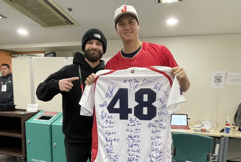 捷克投手薩托里亞（Ondrej Satoria）三振日本超級球星大谷翔平引發關注。摘 自薩托里亞推特