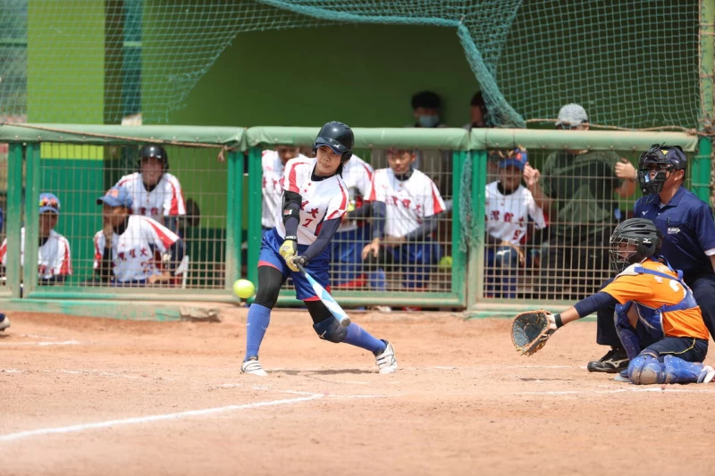 臺體李蘊希打擊率超過4成。大專體總提供