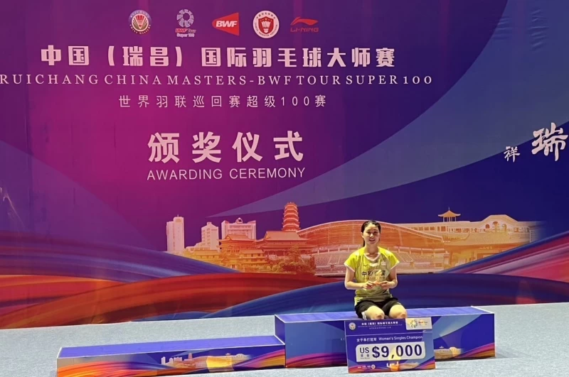 中租林湘緹連勝五名中國地主球員摘金成功。中租提供