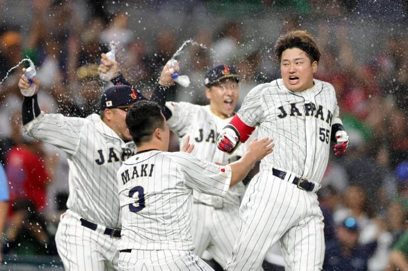 日本逆轉氣勢正旺,KS看好日本拿下世界一。法新社
