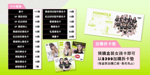 夢想家推出全台職籃首組啦啦隊專屬卡組商品 。官方提供