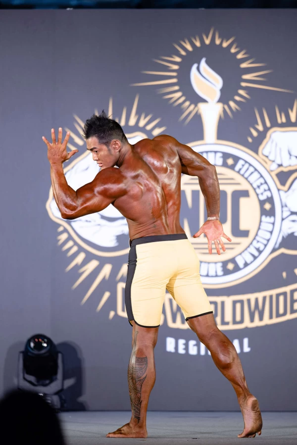 健體好手李丁龍2023 NPC WORLDWIDE REGIONAL比賽實況。STARFiSH星予公關提供