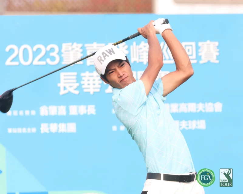 第三回合張緯綸打出66桿,三天以 13暫列第四。鍾豐榮攝影
