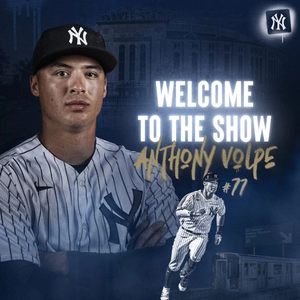 紐約洋基菜鳥沃爾佩(Anthony Volpe)打出個人首安。摘自洋基推特