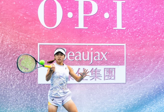 14歲組女單頭號種子高芷涵晉級八強。官方提供