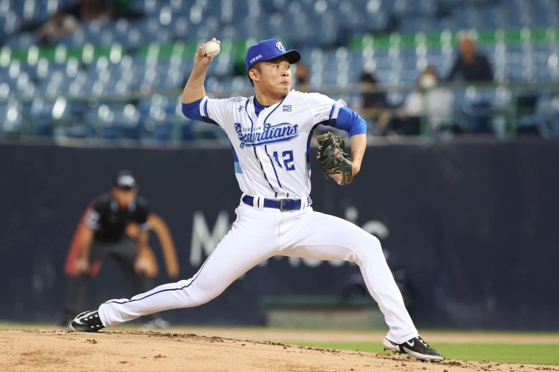 江國豪好投奪勝。富邦悍將提供