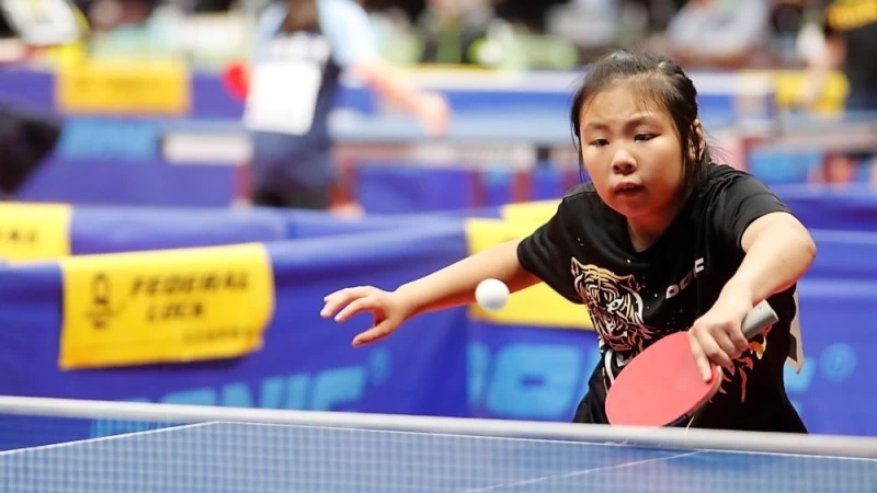 臺北辛亥國小林子勻,奪得11歲組單打第三名。姚瑞宸攝