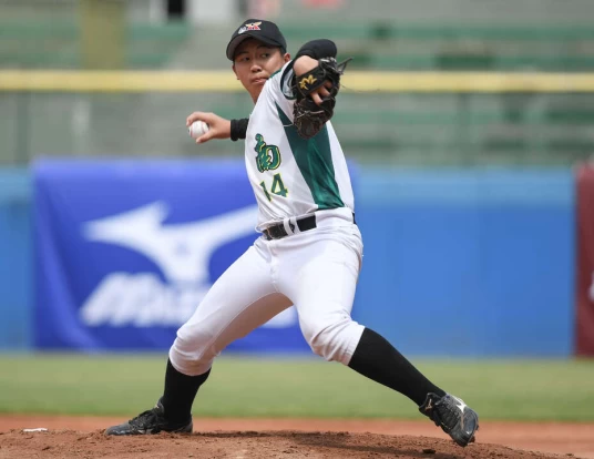 臺南市陳軒奇先發5.2局失1分奪勝投。台灣世界少棒聯盟提供