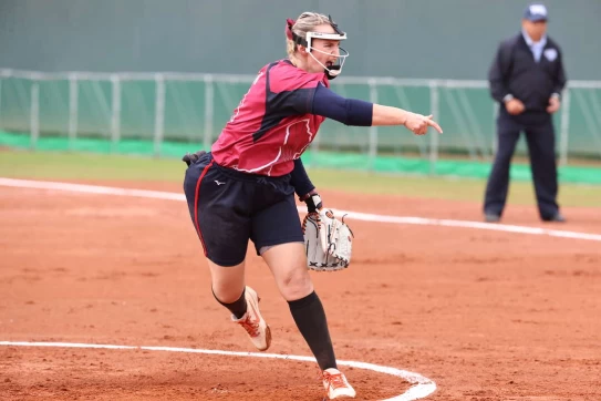 Kelly Barnhill首戰就登板,3局送出5次三振。(中華壘協提供)