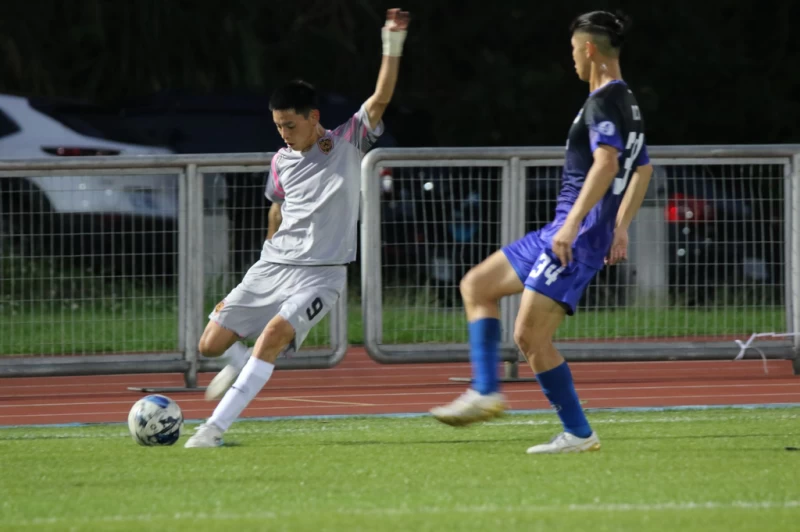 ac taipei黃聖傑(左)為台北競技打破僵局。官方提供