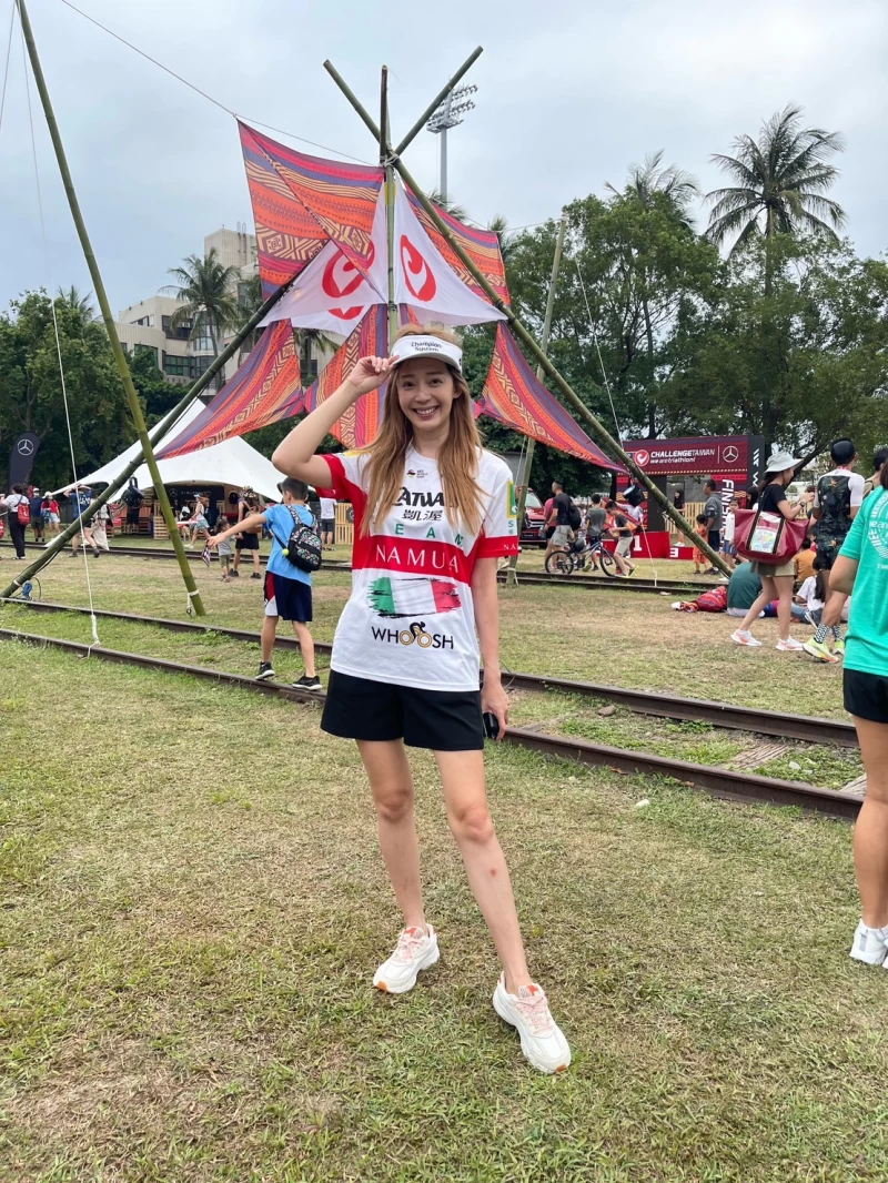 名模王心恬參與2023 challenge taiwan 51.5km賽事。challenge taiwan提供