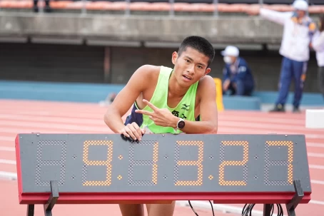 林哲緯以0.4秒之差更新大會紀錄。大會提供