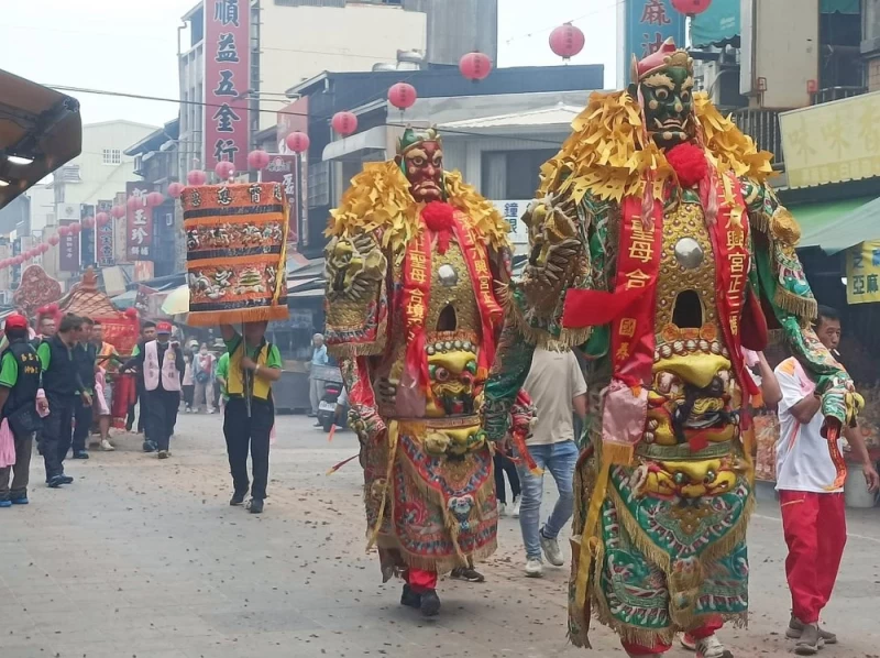 迎接媽祖誕辰,北港朝天宮一連多日舉辦繞境祈福遊行。姚瑞宸攝