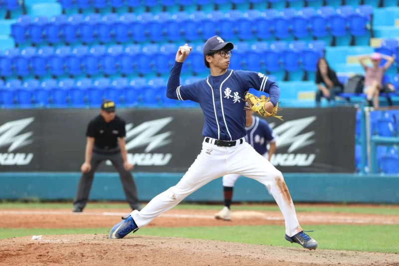 林蓬淵單場4安、準完全打擊。大專體總提供