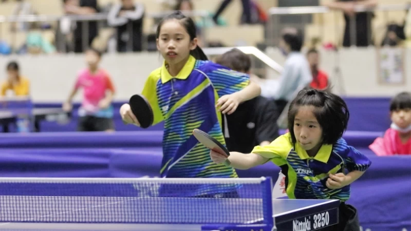 吳宇涵/李雨蕎的雙打 北市大附小奪得關鍵一勝。
