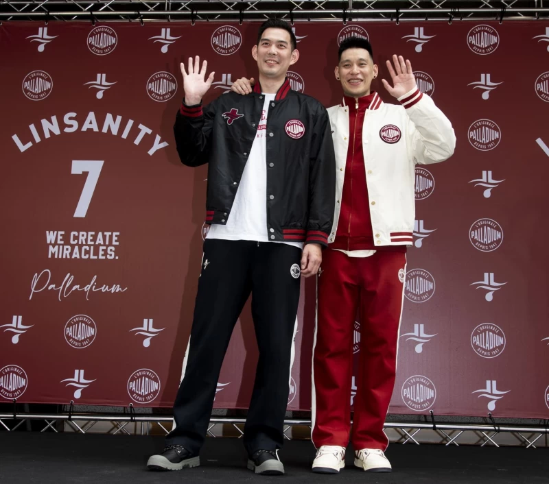 palladium x jeremy lin林書豪聯名7號快閃店開幕活動,呂政儒驚喜合體獻鋼鐵隊友情。官方提供