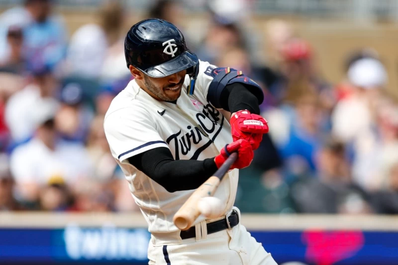 柯瑞亞(Carlos Correa)再度踏上道奇球場,法新社