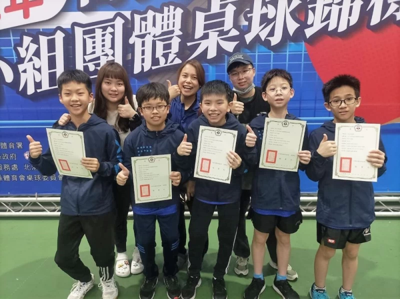 新北網溪國小奪得男子12歲組第五名。姚瑞宸攝