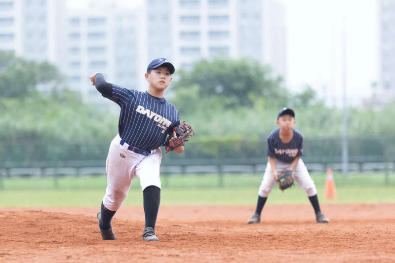 大勇聯盟隊呂睿紘投出9K。大會提供