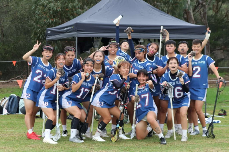 中華台北女子袋棍球代表隊。（中華民國袋棍球協會提供）