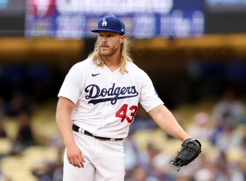 洛杉磯道奇「雷神」辛德嘉（Noah Syndergaard）本季下滑嚴重。法新社