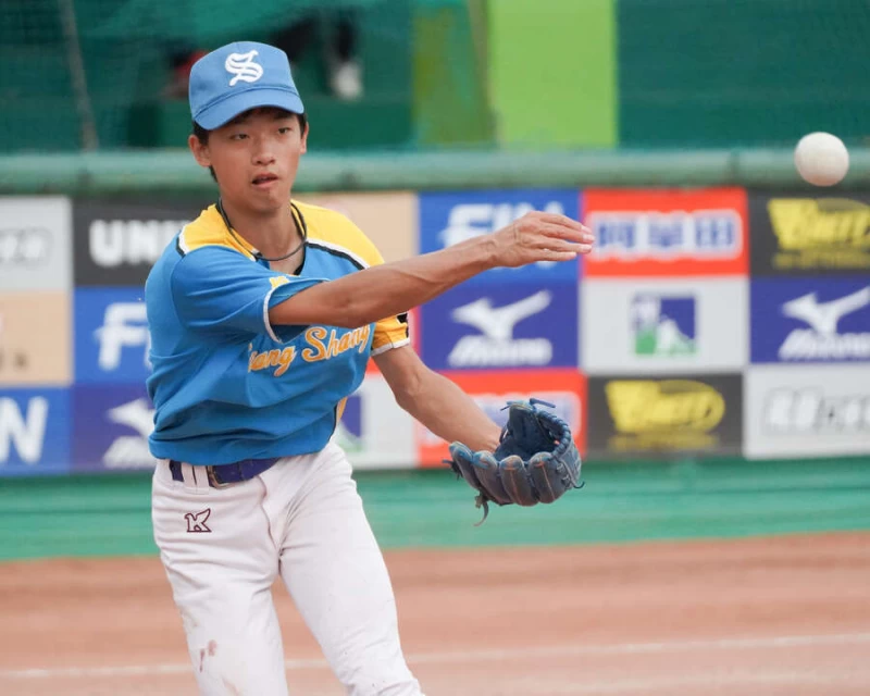台中向上先發投手張凱祥3局7K無失分。大會提供