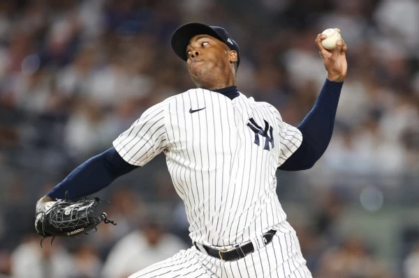 查普曼（Aroldis Chapman）期待生涯晚期重返辛辛那提紅人。法新社