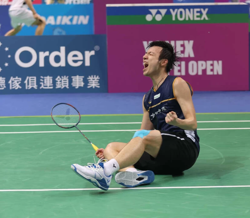 王子維激動的拿下勝利。李天助攝