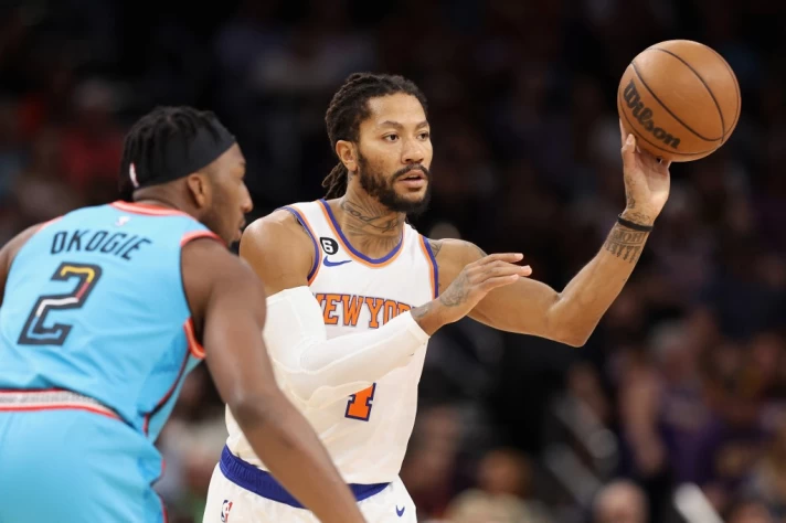 「飆風玫瑰」羅斯(Derrick Rose)成自由球員。法新社