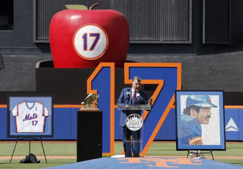 大都會17號傳奇赫南德茲(Keith Hernandez)。法新社