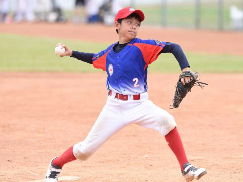 江奕賢完投完封好投帶領松山區體育會戰勝去年冠軍。台灣世界少棒聯盟提供
