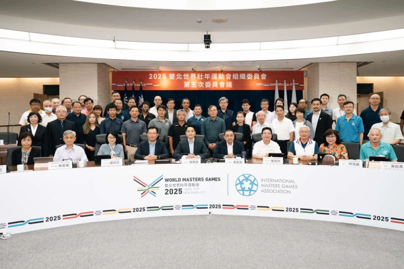 雙北世界壯年運動會組織委員大合照。官方提供