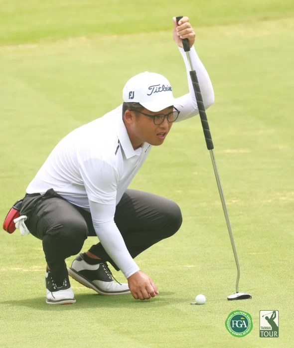 第三回合劉嚴鴻三天以 13暫列第四。鍾豐榮攝影