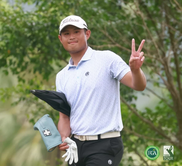 第三回合蔡凱任三天以 14暫並列第二。鍾豐榮攝影