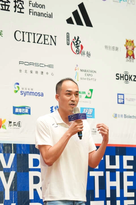 頂級贊助adidas運動行銷經理何旭平,強調品牌精神沒有不可能,傾力投入臺北馬拉松。臺北市體育局提供