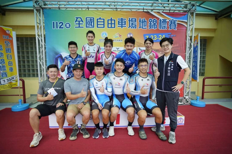 運動局為台中自由車亞運國手加油。台中市運動局提供