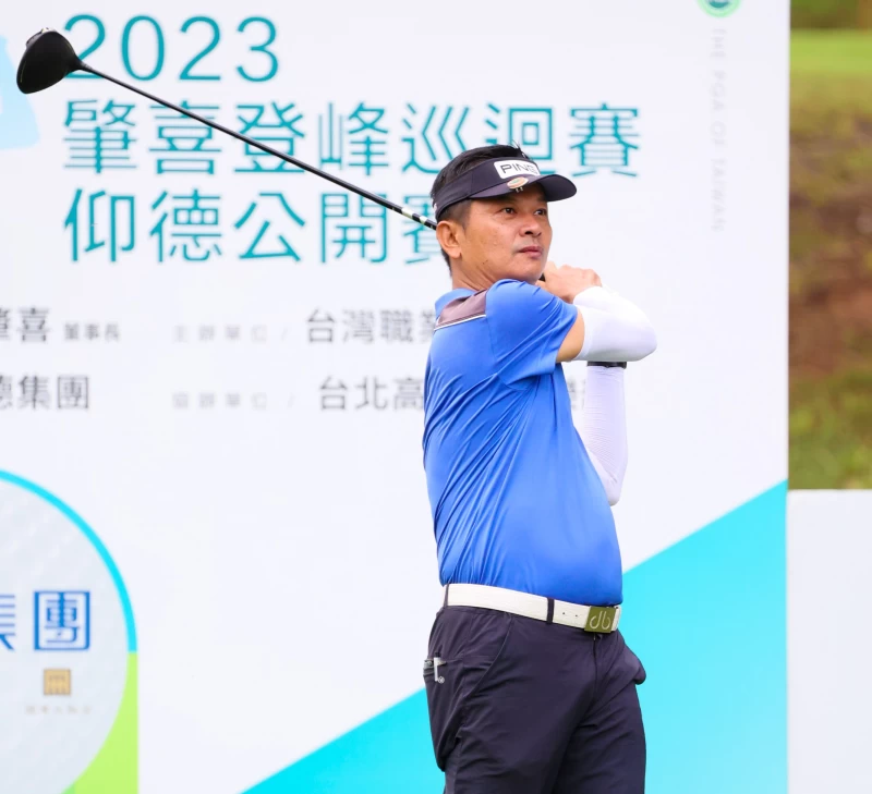 第一回合林文堂70桿(-2)暫並列第二。TPGA_林聖凱攝