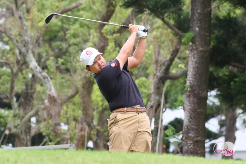 泰國選手帕查拉朱達(P.K. KONGKRAPHAN) 68桿(-4),單獨領先群雌。TLPGA提供/葉勇宏攝影
