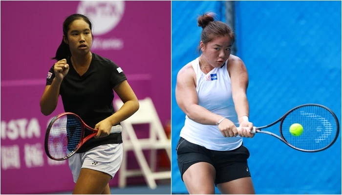台將梁恩碩(右)、楊亞依雙雙晉級女單4強。合成照片