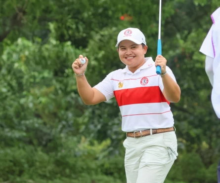 泰國選手帕查拉朱達(P.K. KONGKRAPHAN)三回合打出總桿208桿(-8),以10桿之差奪冠。TLPGA提供/葉勇宏攝影