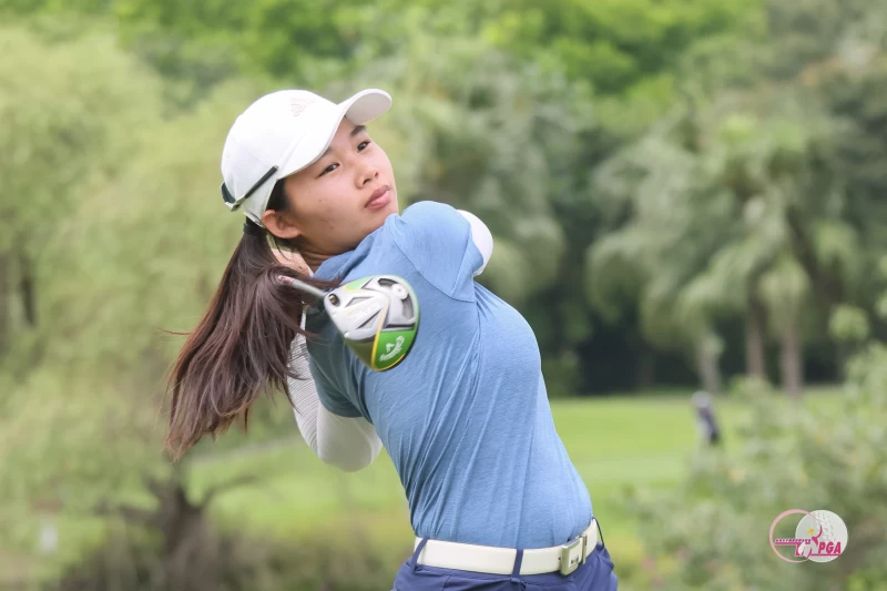 古孟宸第一回合打出71桿 (-1)的成績暫並列第二。TLPGA提供/葉勇宏攝影